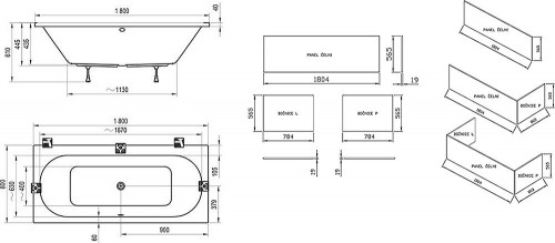 Ravak City Slim 180x80