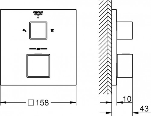 Grohe Grohtherm Cube 24154
