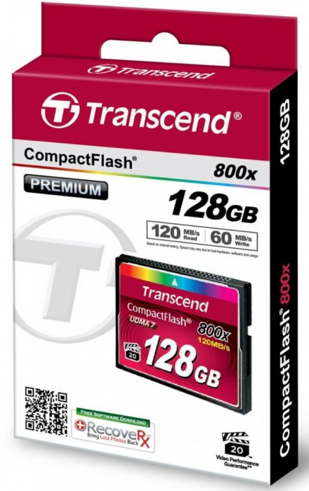 Упаковка Transcend CompactFlash 800x