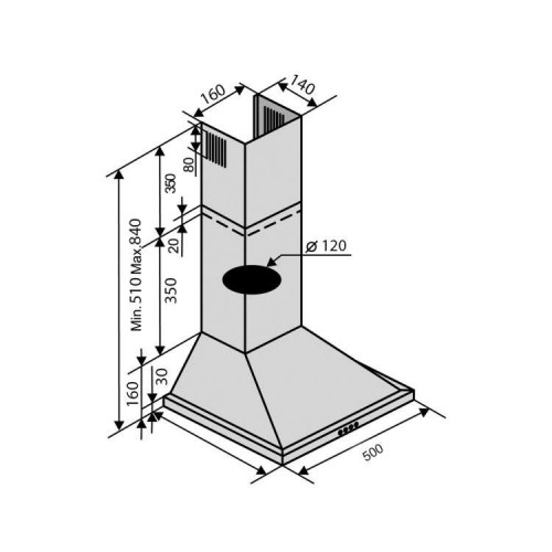 VENTOLUX Lido 50 WH 700