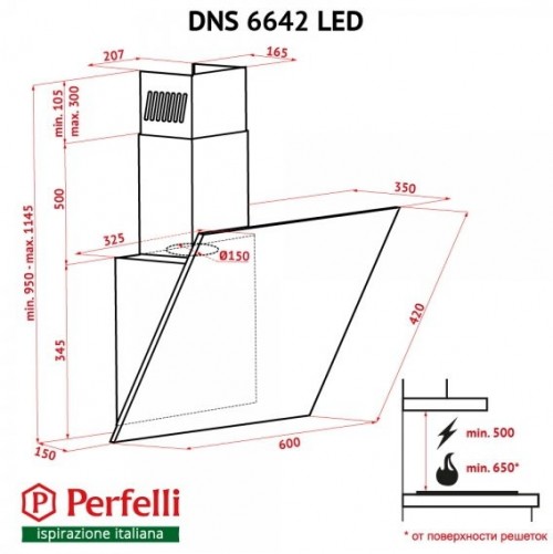 Perfelli DNS 6642 BL LED