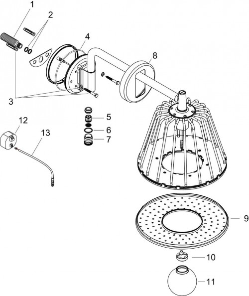 Axor LampShower 275 26031