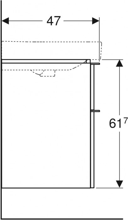 Geberit Smyle Square 60 500.352.00.1