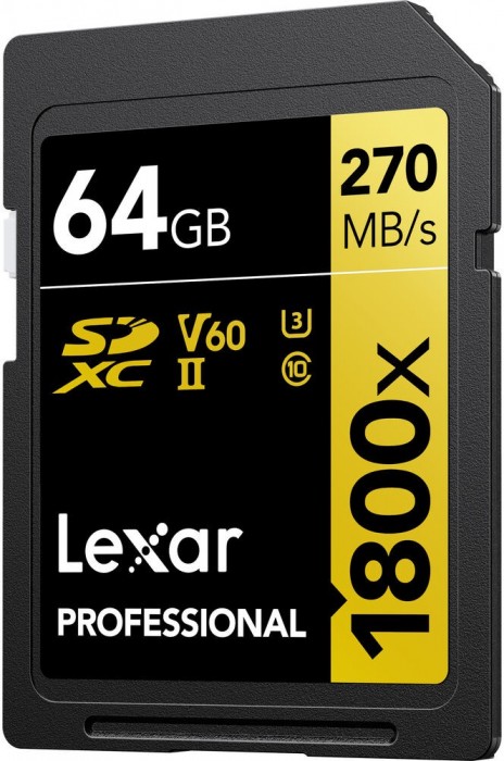 Lexar Professional 1800x UHS-II SDXC 64Gb