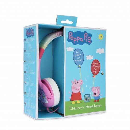 OTL Peppa Pig Glitter Rainbow Peppa Kids Headphones