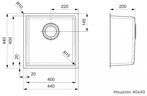 Reginox Houston 40x40 R32848