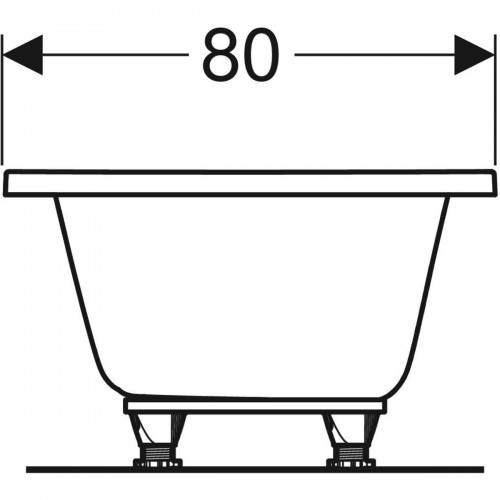 Geberit Selnova Duo 180x80 554.289.01.1