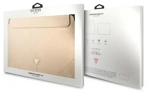 GUESS Sleeve Saffiano Triangle Logo 16