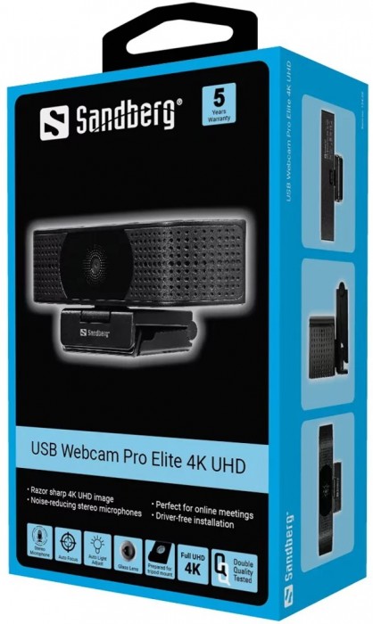 Sandberg USB Webcam Pro Elite 4K UHD