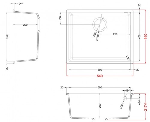 Elleci Quadra 105 Sottotop LGQ10562BSO