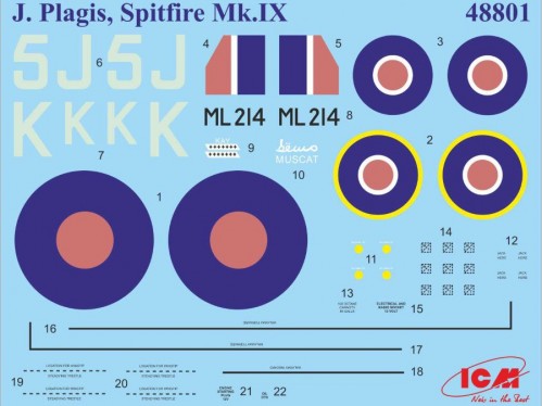 ICM Spitfire Mk.IX with RAF Pilots and Ground Personnel (1:4