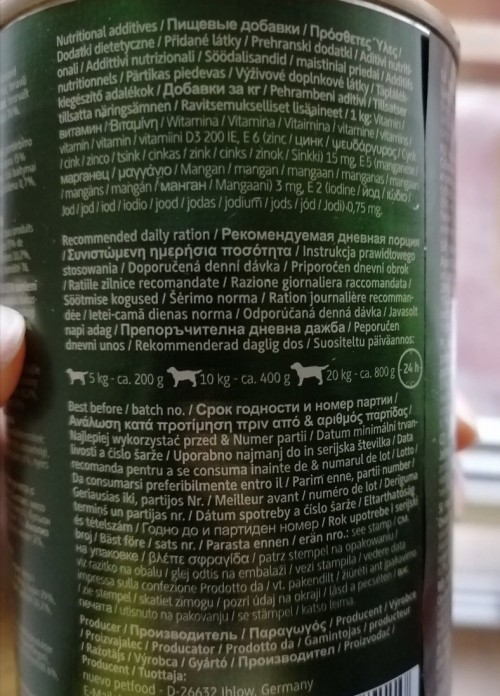 Nuevo Adult Dog Canned with Lamb/Beef 400 g