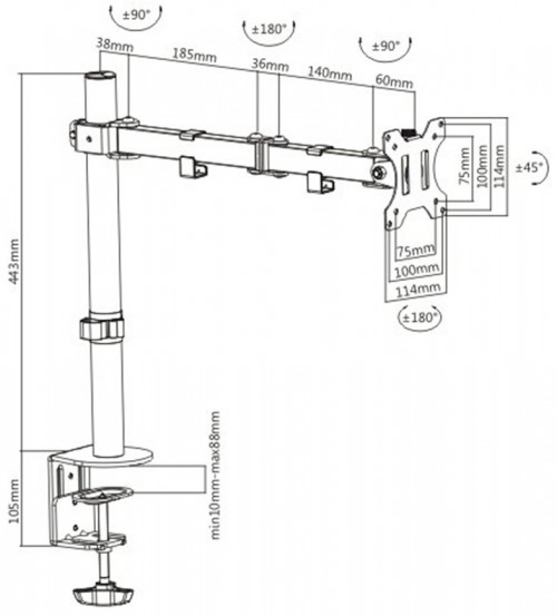 Brateck LDT12-C012N