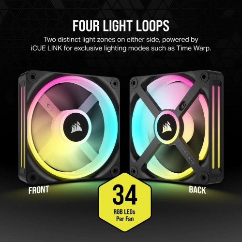 Corsair iCUE LINK QX120 RGB Black Triple Pack