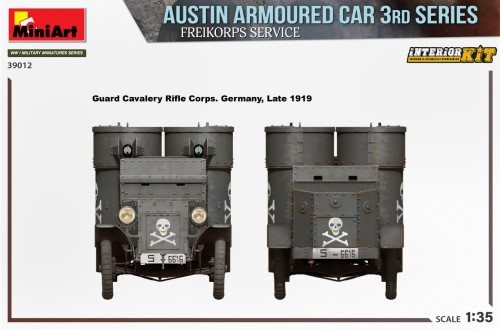 MiniArt Austin Armoured Car 3rd Series Freikorps Service (1: