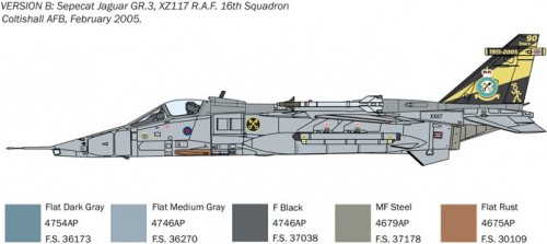 ITALERI Jaguar GR.1/GR.3 RAF (1:72)