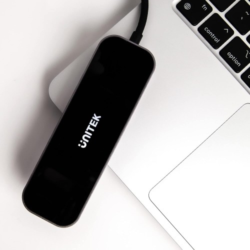 Unitek uHUB H6 Gloss 6-in-1 USB-C Ethernet Hub With HDMI and