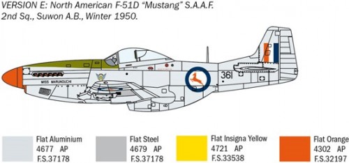 ITALERI North American F-51D Mustang Korean War (1:72)