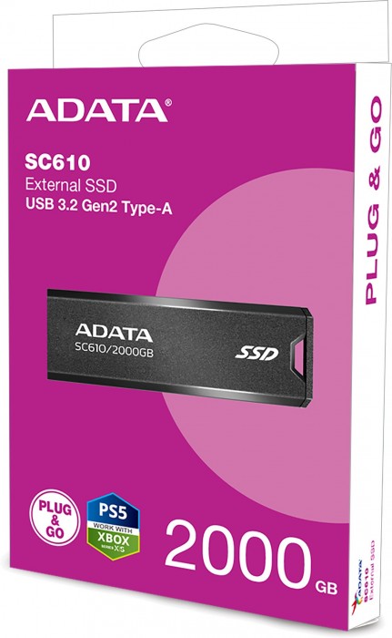 A-Data SC610-2000G-CBK/RD