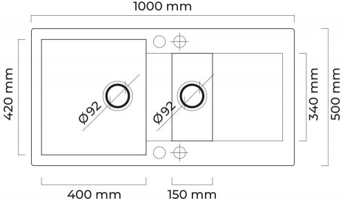 Oltens Gravan 100x50 72300300