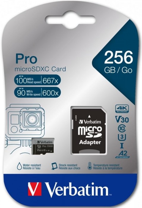 Verbatim Pro U3 microSDXC 256Gb