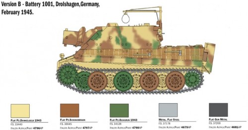 ITALERI 38 cm RW 61 auf Sturmmorser Tiger (1:35)