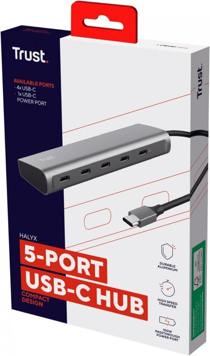 Trust Halyx 5-Port USB-C Hub