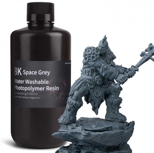 Elegoo Water Washable Resin 8K Space Grey 1kg