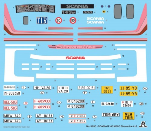 ITALERI Scania R143 M 500 Streamline 4x2 (1:24)