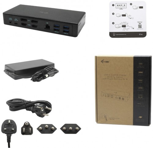i-Tec USB-C Quattro Display Docking Station with Power Deliv