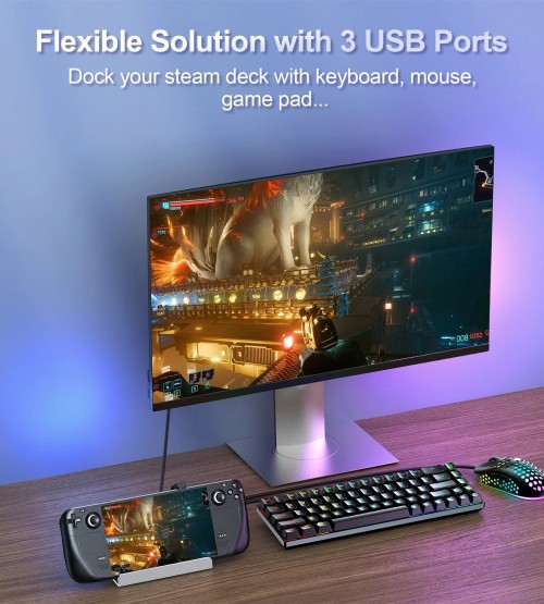 Choetech 5-in-1 USB-C Steam Deck Dock Station