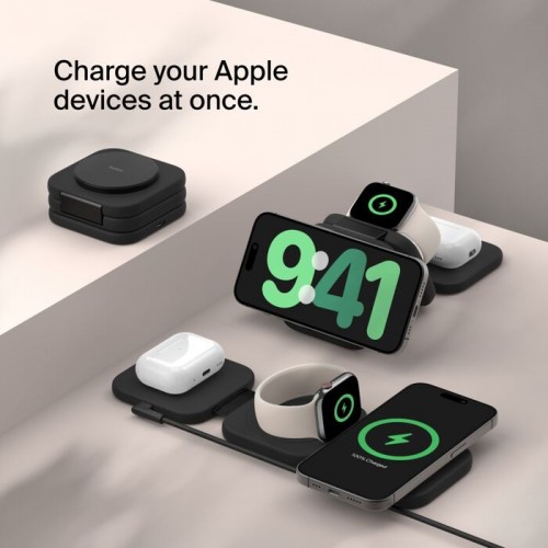 Belkin BoostCharge Pro 3-in-1 Magnetic Wireless Travel Pad