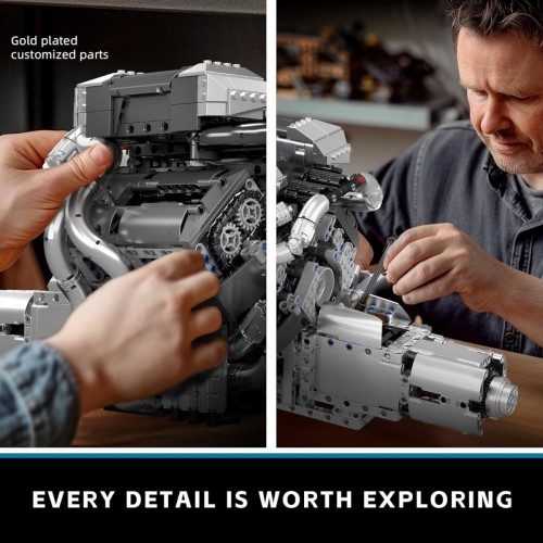 Mould King Bug Supercar W16 Engine Plus Transmission 10201