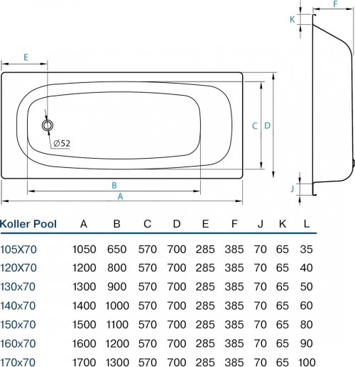 Koller Pool Steel 2.5 120x70E 1333210130