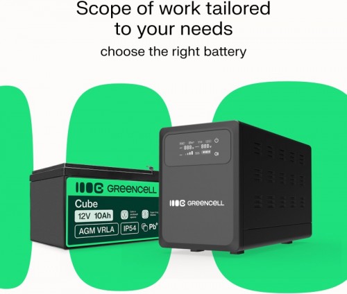 Green Cell PowerCore 800VA 500W (UPSLPPC500)