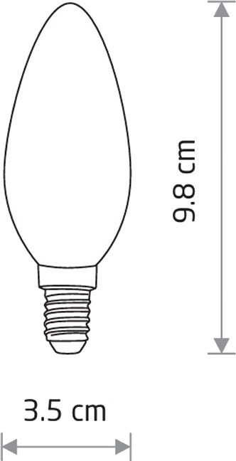 Nowodvorski Filament C35 6W 3000K E14