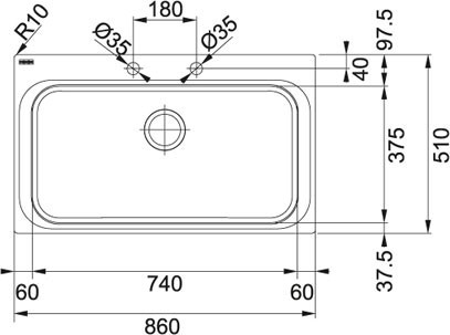 Чертеж с размерами