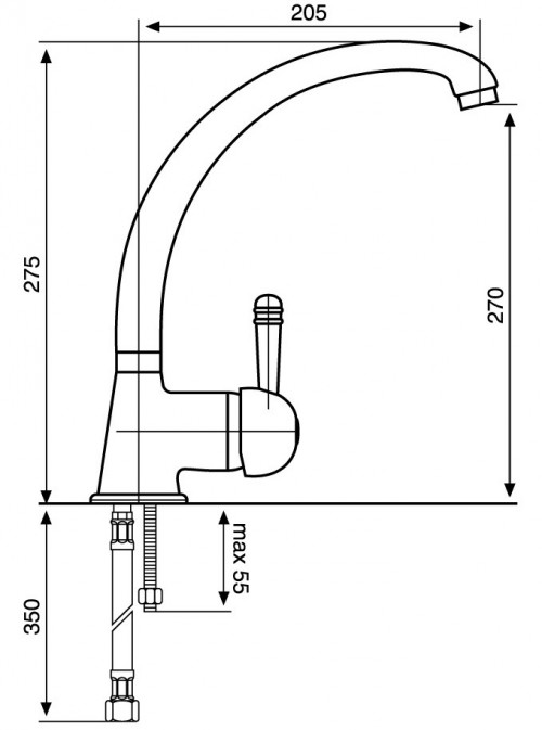 Чертеж с размерами