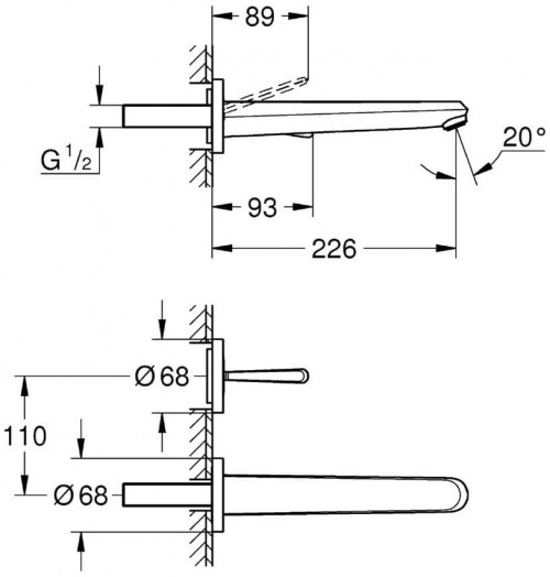 Чертеж с размерами