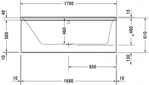 Duravit Comforts 170x70