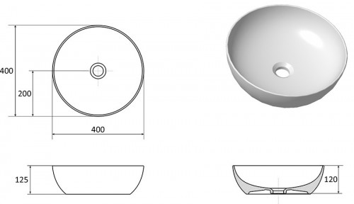 Ravak Uni Slim B 400 400 мм