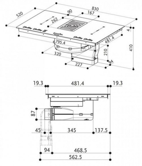 Faber GALILEO SMART BK GLASS A830