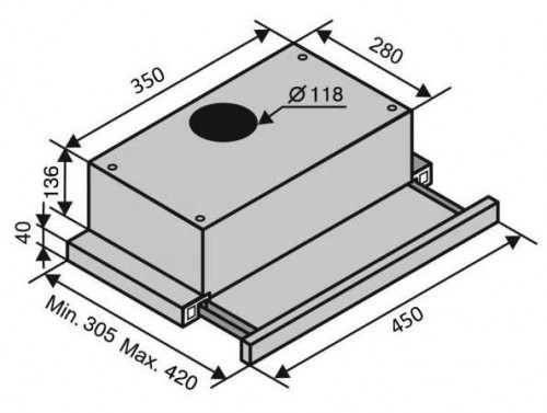 VENTOLUX Garda 45 IX 700 Slim