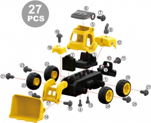 DIY Spatial Creativity Bulldozer LM8013-SZ-1