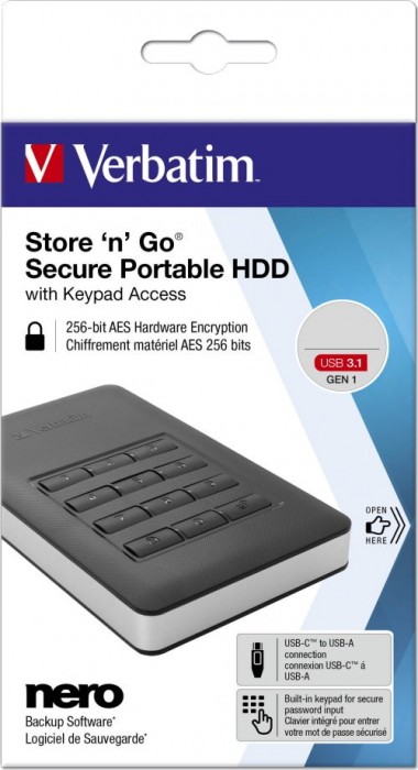 Verbatim Store n Go Secure Portable HDD