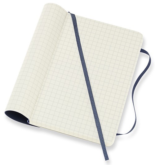 Moleskine Squared Notebook Pocket Soft Sapphire