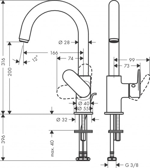 Hansgrohe Vernis Blend 71554000