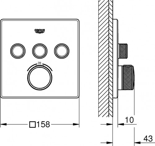 Grohe Grohtherm SmartControl 26415SC2