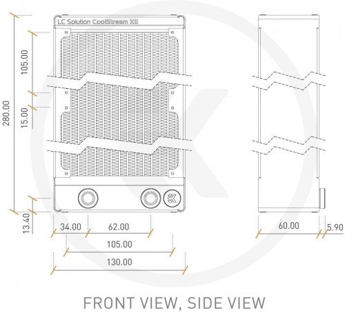 EKWB CoolStream XE 240 Dual