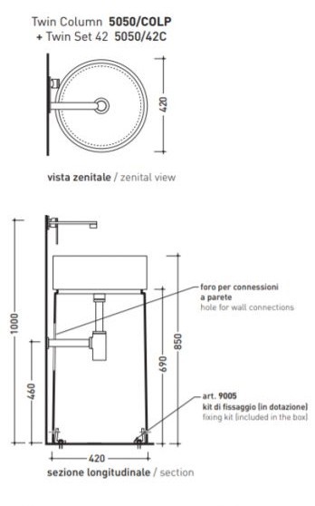 Flaminia Twin Column 5050/COLP+5050/42C